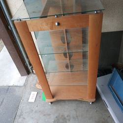 Glass shelf unit
