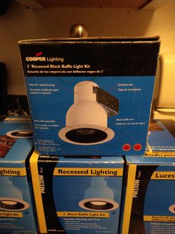 Available Today. Cooper Lighting 3" Black Baffle light Ki t $15 ea