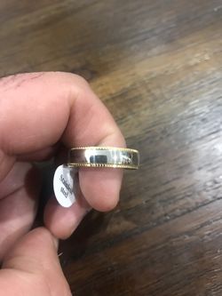 New stainless steel wedding band