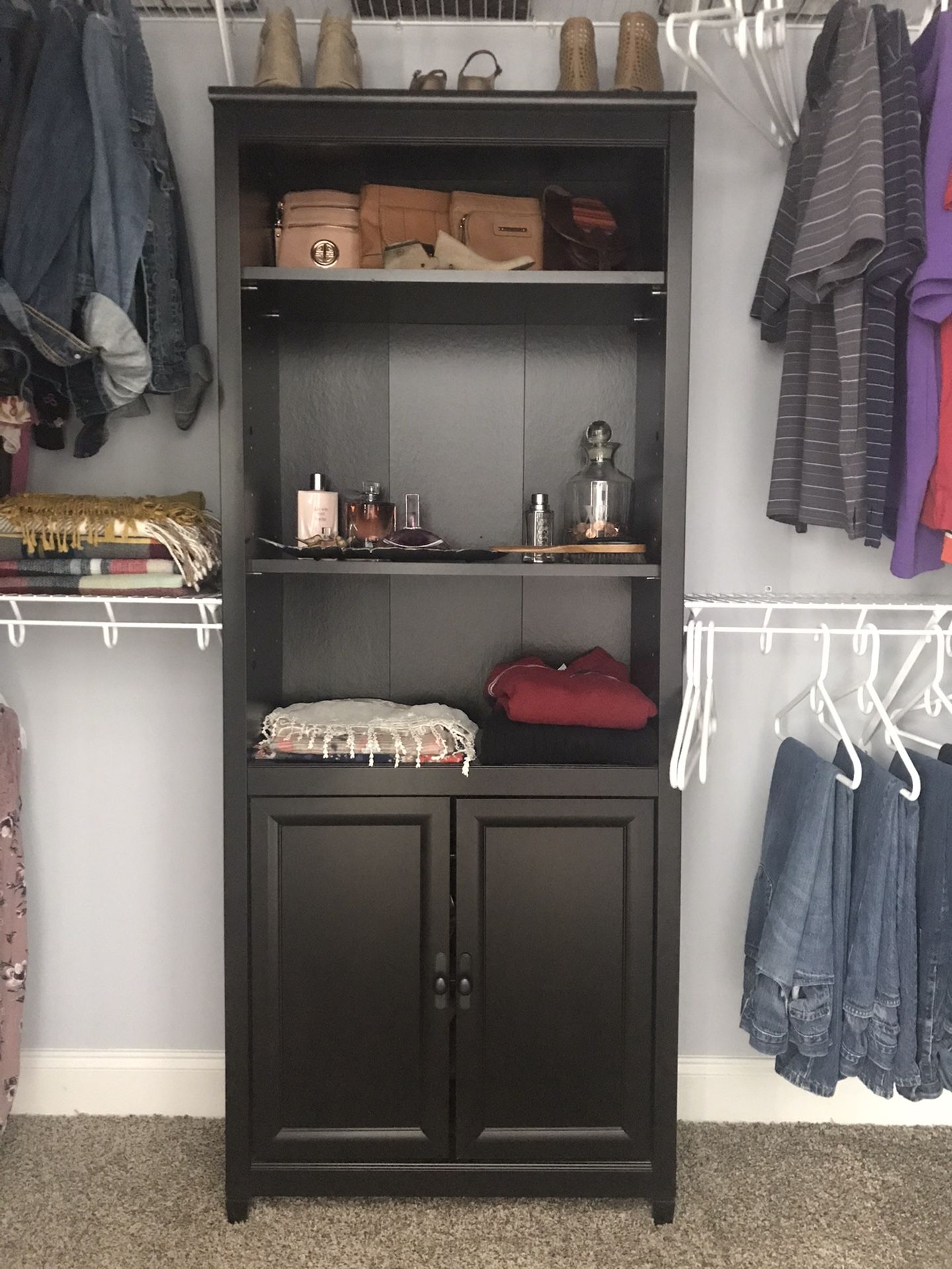 Bookcase or closet storage