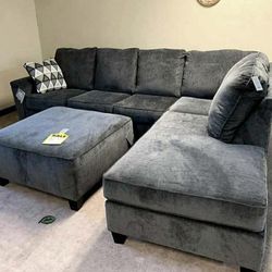 Abinger Smoke Sectional & Ottoman