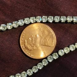 Sterling Silver Tennis Choker 