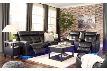 LED lighting reclining couch and love seat!
