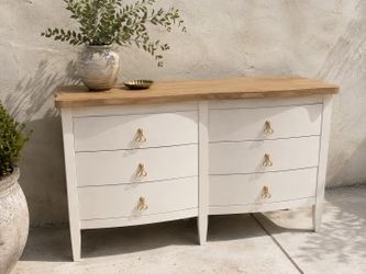Haven Cottage White 6-Drawer Dresser