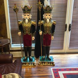 6 feet tall, nutcracker statues pair of two