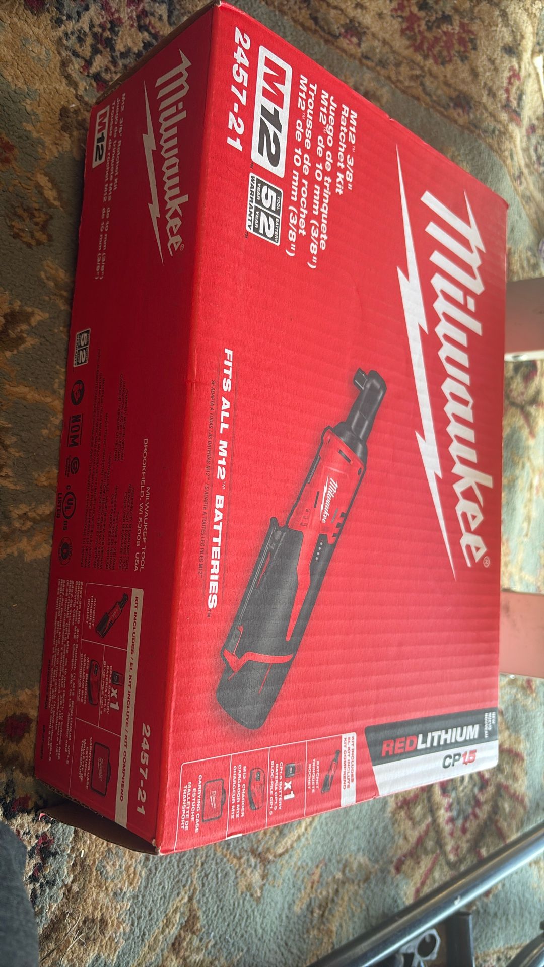 Milwaukee 3/8 Ratchet Kit 2457-21