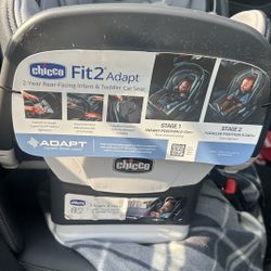 Like NEW Chicco Fit 2 Adapt Infant Toddler car Seat Base Staccato Black