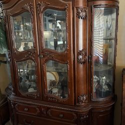 China Cabinet Wood And Glass