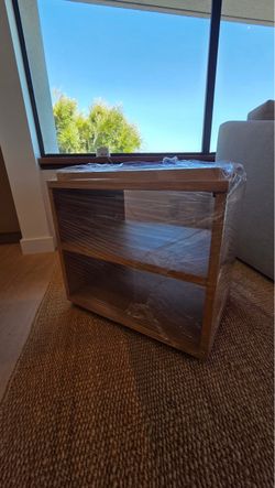 Solid Wood Two Shelf Bookcase