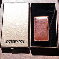 Magnetic  Leather Money Clip
