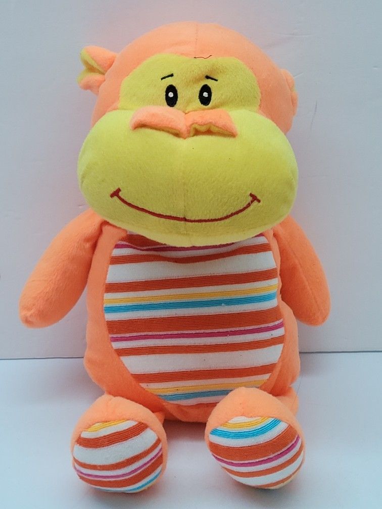 Rare 2012 Goody Toy 11" Monkey Plush Orange & Striped Stuffed Animal Toy. This rare 2012 Goody Toy stuffed animal is a must-have for any collector. Ma