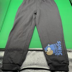Sonic The Hedgehog Boys Jogger Pants Size 7