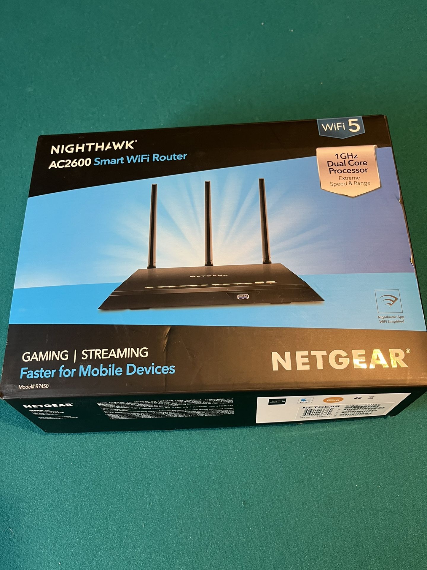 Nighthawk AC2600 Smart WiFi Router 