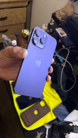 iPhone 14 Pro Max.   Satin purple in perfect condition