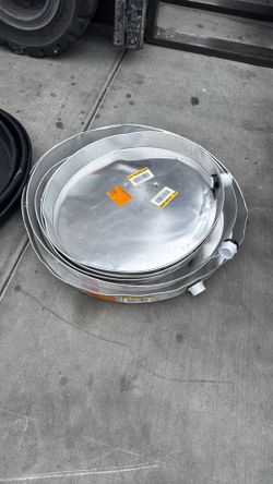 Everbilt Aluminum Round Water Heater Drain Pan with PVC Fitting
