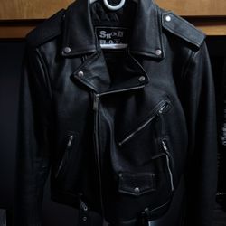 Shock troops leather jacket 