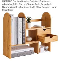 Bamboo Desk Organizer 