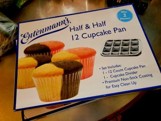 NEW- Entenmann's Half/Half CUPCAKE Pan 