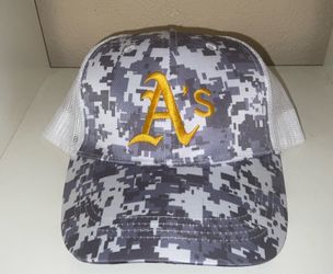SACRAMENTO ATHLETICS A's Salute to Service Military Camo Snapback Hat Cap SGA 5/25/26 * NEW A’S Memorial Day