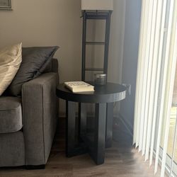 Black Modern Accent Table 