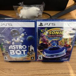 NEW SEALED Astro Bot + Sonic Racing Crossworlds For Playstation 5