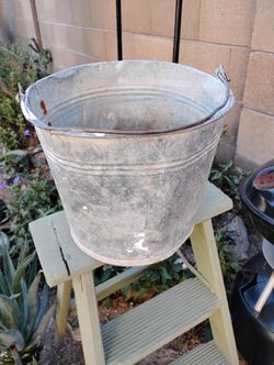 Vintage Galvanized Bucket # 10