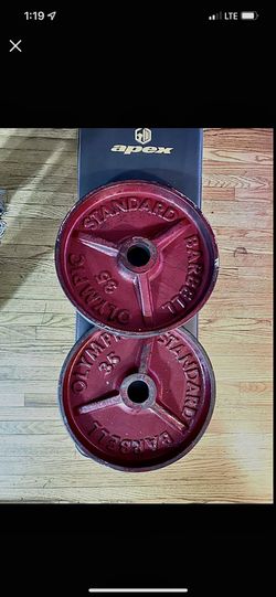 Olympic Barbell Pair Of 35 LB
