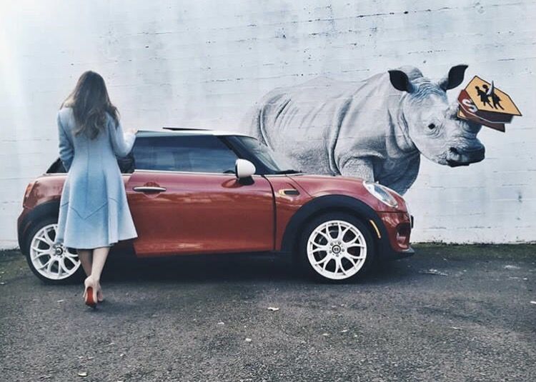2015 Mini Cooper - White Rims - Dual Sunroof - British Flag -Tinted Windows