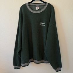 Jerzees Super Sweat Dark Green Waffle Knit Desert Shadows Sweatshirt - Women’s Sweatshirt