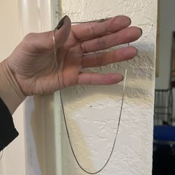 14k White Gold 16inch Necklace