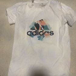 Womens Xs Adidas White Multicolored Shirt 