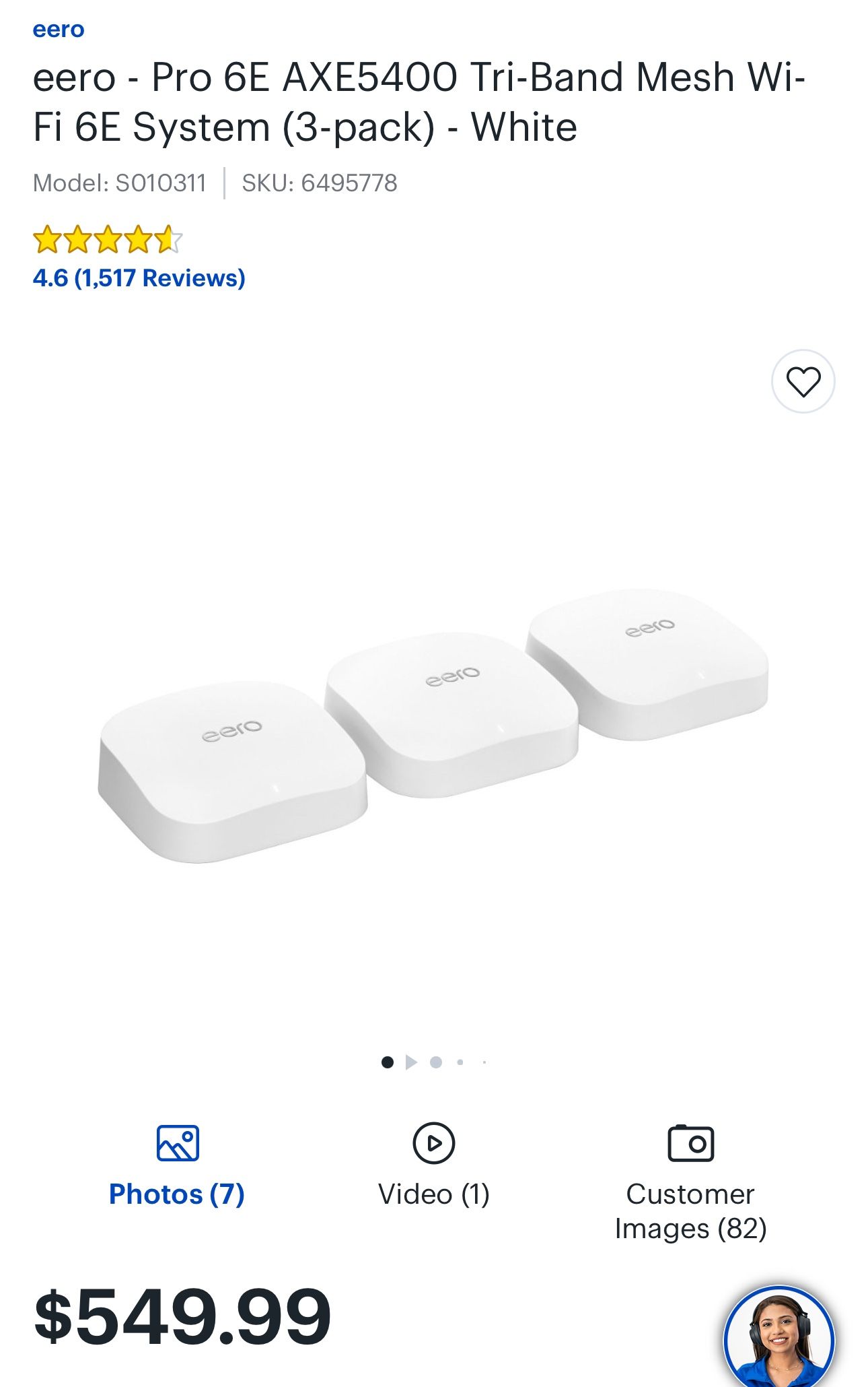NEW EERO Pro- 6E 