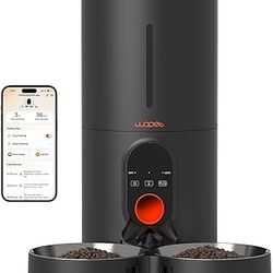 WOPET Automatic Cat Feeder - WiFi-Controlled Pet Feeder for Two Cats or Dogs