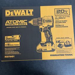ATOMIC 20-Volt Lithium-Ion Cordless Compact 1/2 in. Drill/Driver Kit with 2.0Ah Battery, Charger and Bag