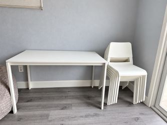 Dining table and chairs