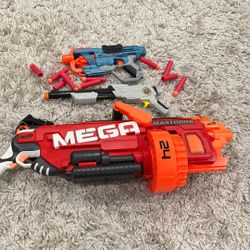 3 Nerf Guns Kids