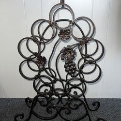 🍷 Beautiful Wine Rack 10 Bottle Bar Solid Metal 🍷 