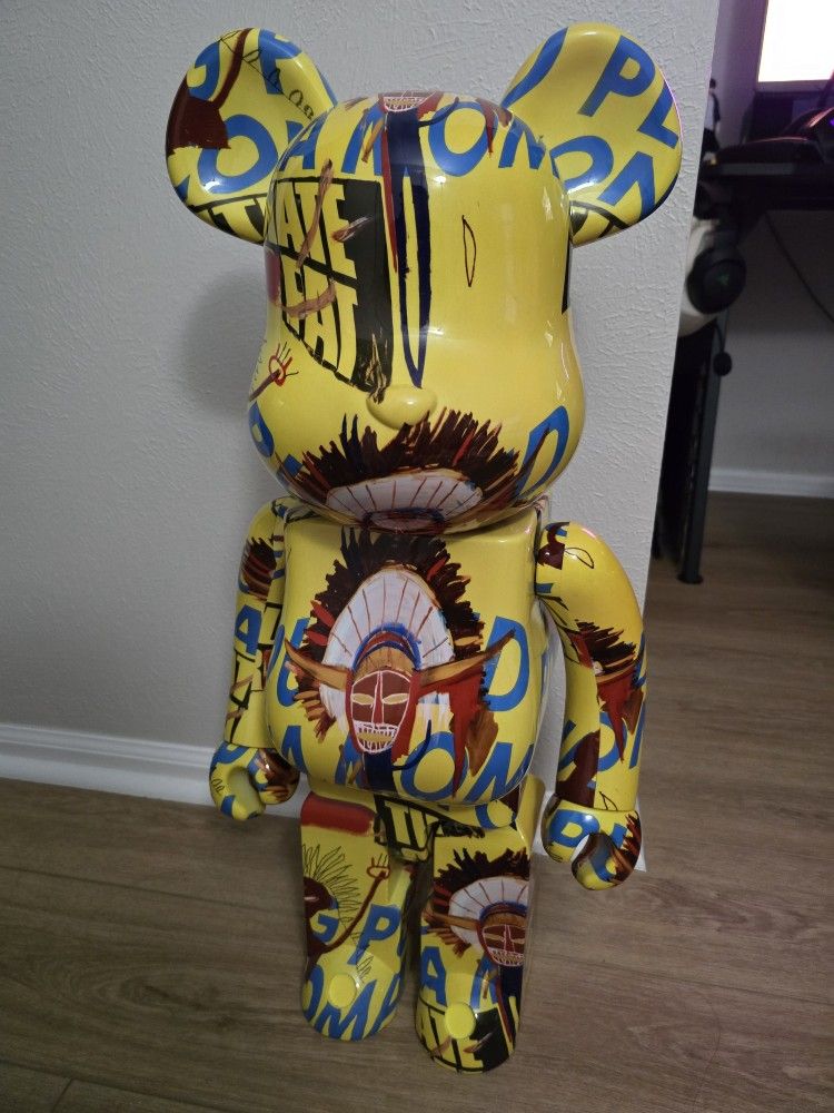 Andy Warhol x Jean-Michel Basquiat #3 1000% Bearbrick by Medicom Toy