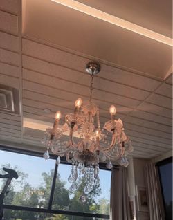 Crystal Chandelier with Candle Lights