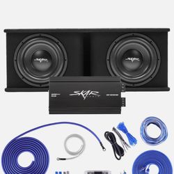 Skar audio 12s With Box And Amplifier 