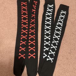 New Stockings Bundle Tights Thigh High Lingerie Pirate Goth Gothic Costume