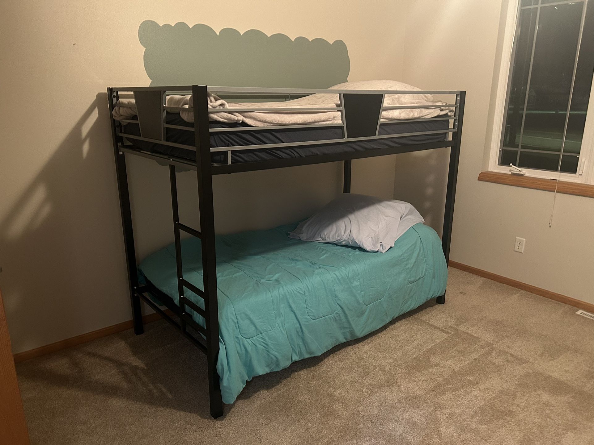 Bunk Bed With Memory Foam Mattress