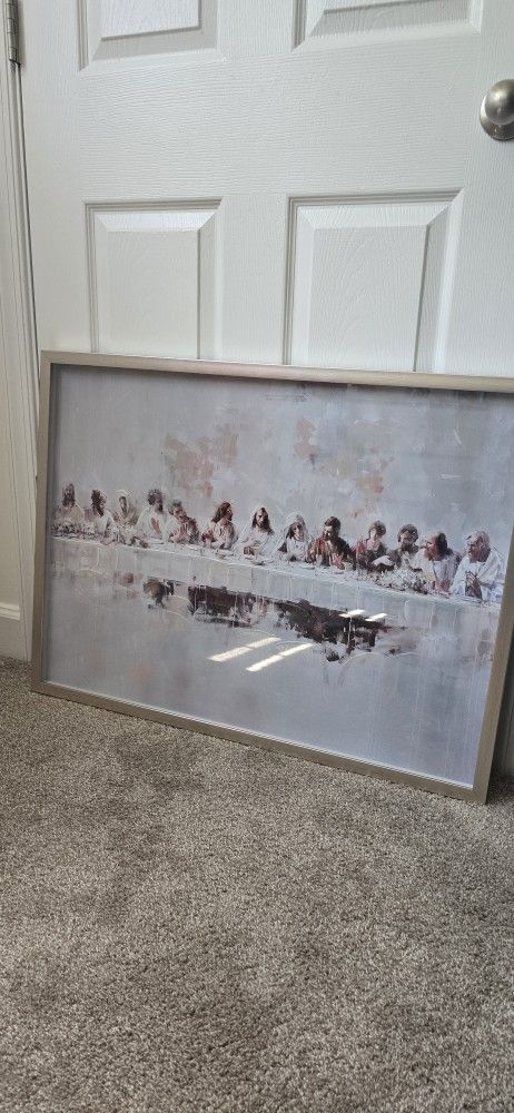 Framed “The Last Supper” Wall Art