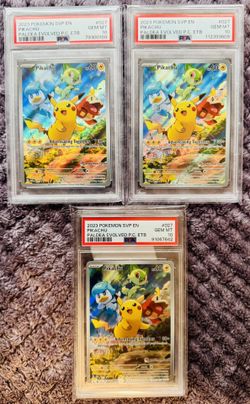 Pikachu POKEMON CENTER IR - 2023 Paldea Evolved P.C. ETB Promo - Illustration Rare - PSA 10 Gem Mint