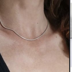 Artisan Jewelry-Round Snake Chain Necklace 