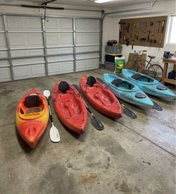 5 kayaks, $275 each