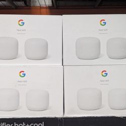 Google Nest WiFi - AC2200 (2nd Generation) Router and Add On Access Point Mesh Wi-Fi System Bundles (2-Pack, Snow)