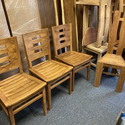 Teakwood Chairs, Live edge Tables Raw & PreFinished 