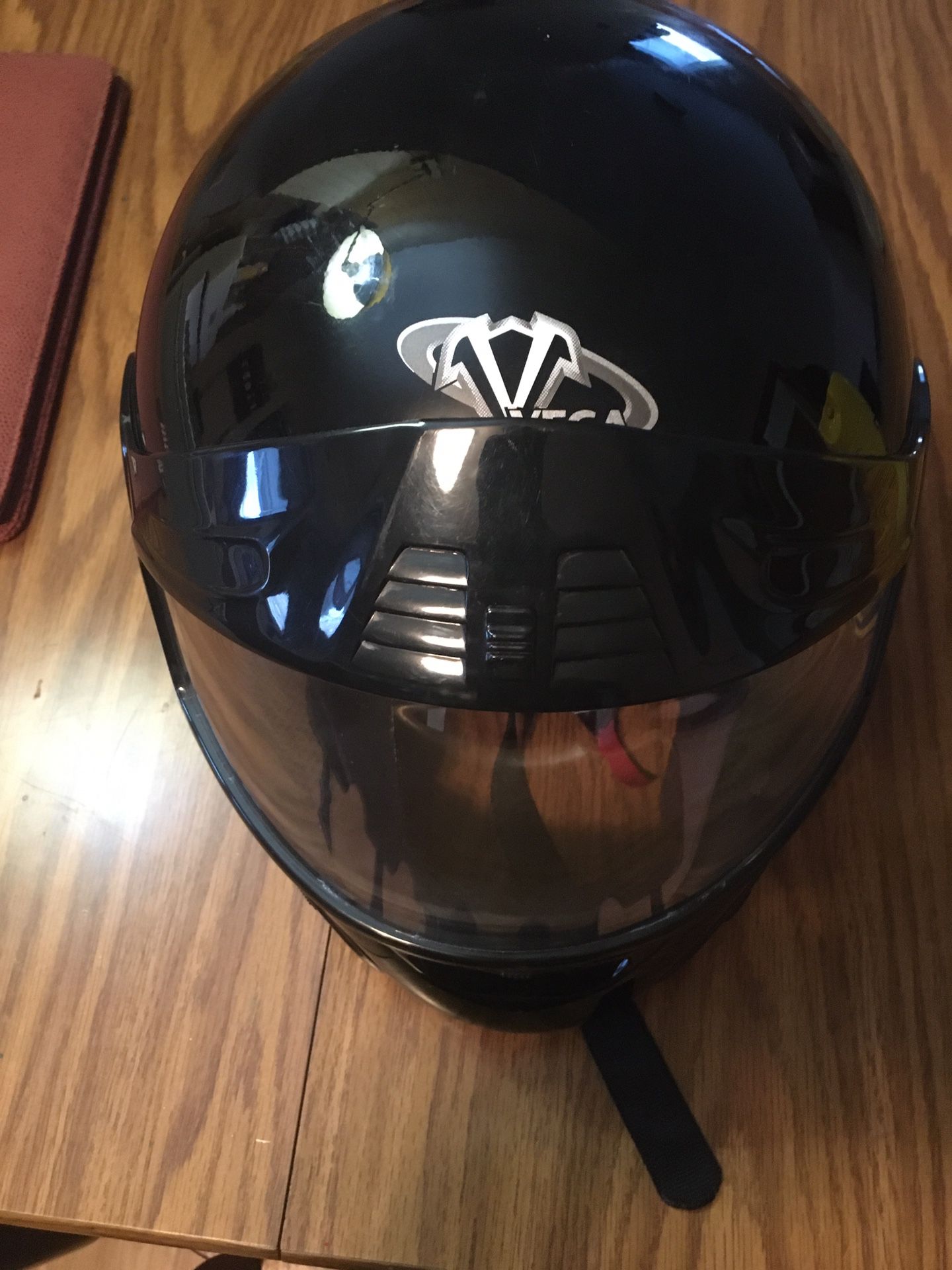 Vega Motorcycle Helmet Black XXXL