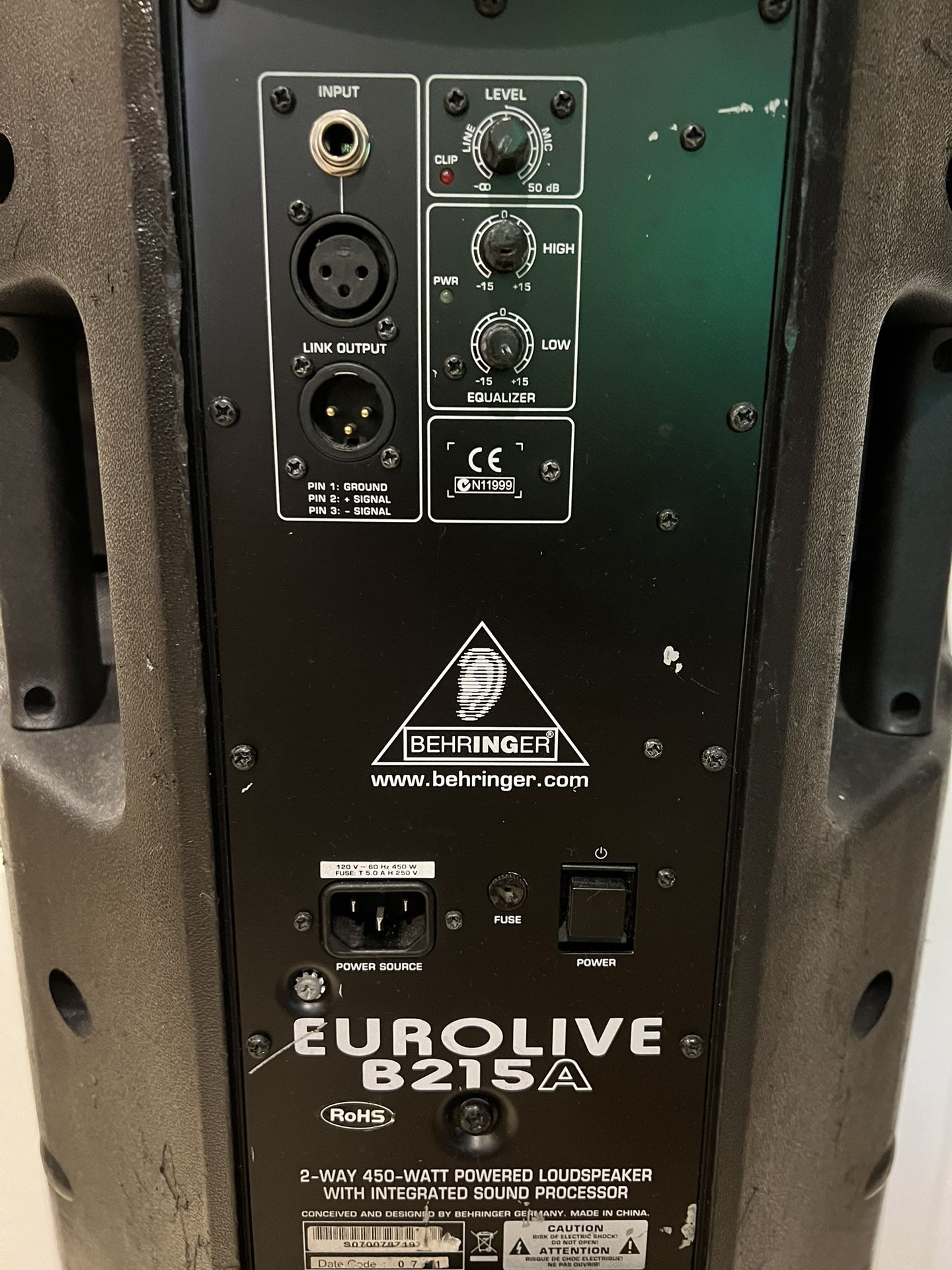 Behringer Eurolive B215A Self Powered Monitors for Sale in Boynton ...